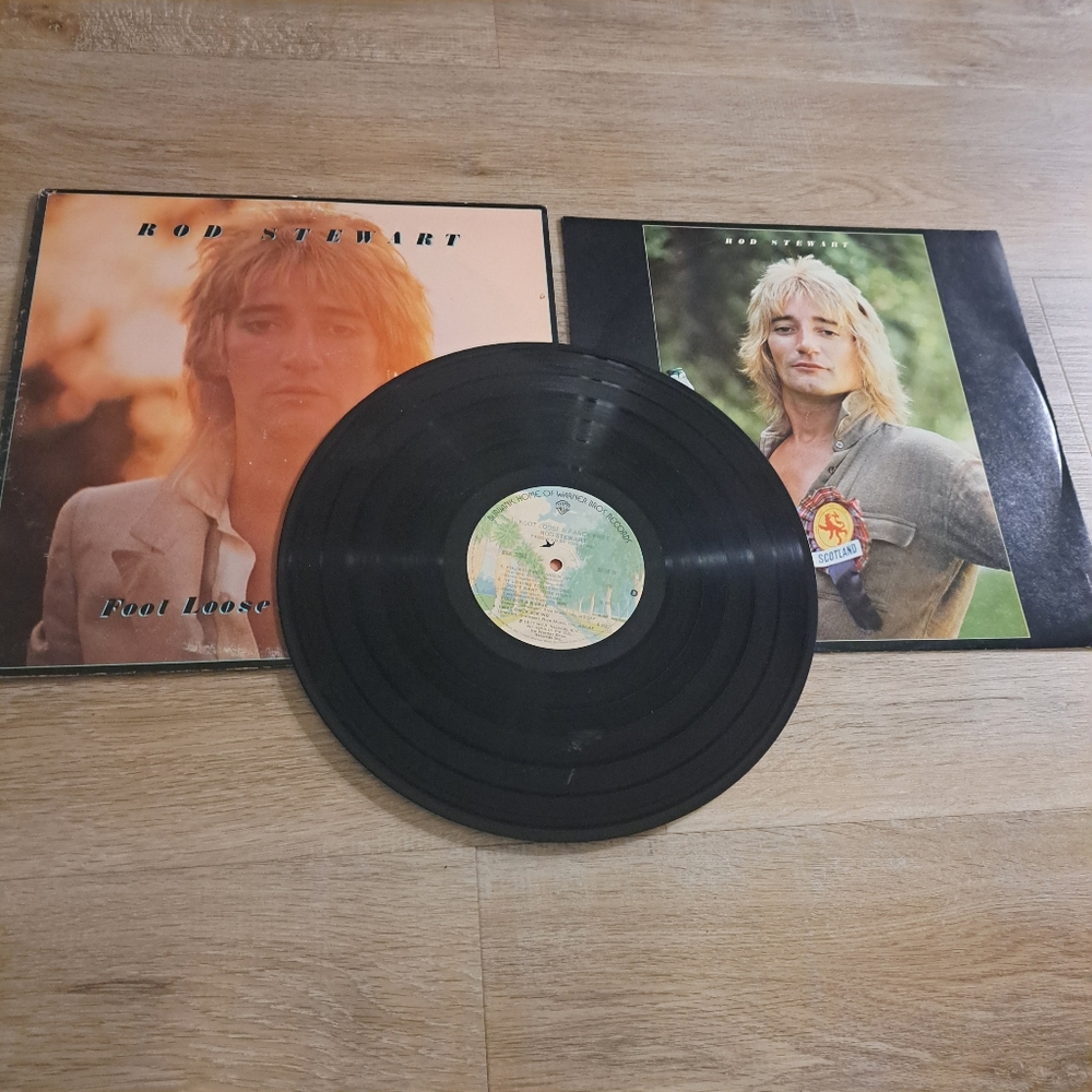 Rod Stewart Foot Loose & Fancy Free Vinyl Record Vintage